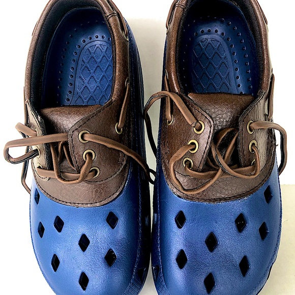 EUC Airwalk Islander Boat Shoes. Size W8/M6 Navy/Brown - Picture 2 of 6